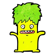 cartoon little monster N105