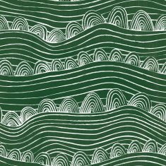 Chalkboard seamless wave hand-drawn pattern