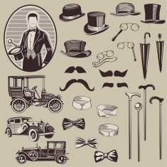 Vintage Men's Fashion Elements