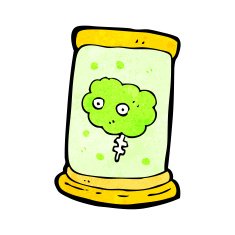 brain in jar cartoon N6