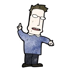 Cartoon Man Asking Question N119
