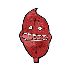 red leaf cartoon character N13