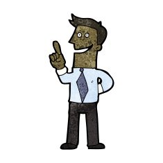 cartoon businessman with great idea N22