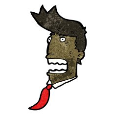 cartoon stressed out office man N4
