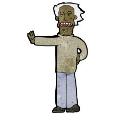 cartoon man gestureing stop N2