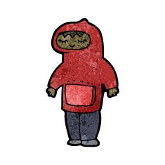 cartoon man wearing hooded top N4