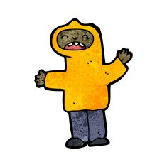 cartoon boy in hooded top N30
