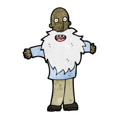 cartoon old man N47
