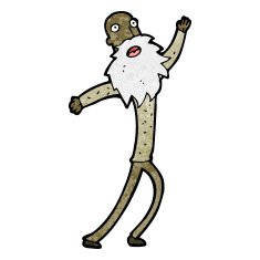 cartoon old man dancing N6