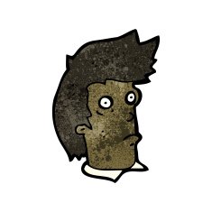 cartoon staring man N49