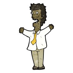cartoon stressed out man N37
