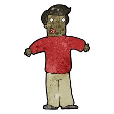 cartoon man with no worries N20