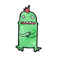 Cartoon Swamp Monster N20
