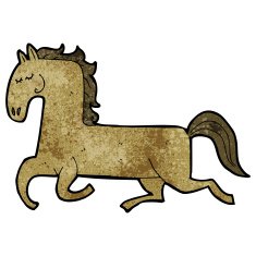 cartoon horse prancing N2