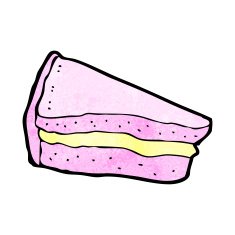 cartoon slice of cake N11