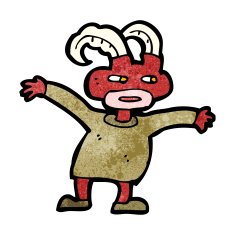 cartoon little demon N41