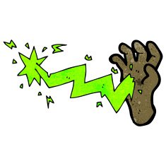 cartoon hand casting spell N9