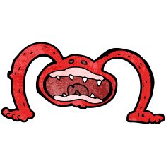cartoon crazy monster N51