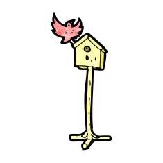 Cartoon Bird House N3