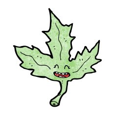 funny cartoon leaf N3