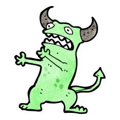 cartoon crazy monster N55