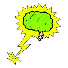 glowing brain cartoon N6