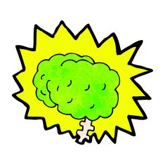 glowing brain cartoon N7