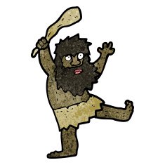 cartoon cave man N11