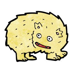 Cartoon monster N209
