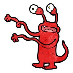 weird cartoon monster N4