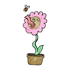 cartoon funny flower N6