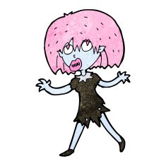 Cartoon Vampire Girl N363