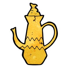 Cartoon Coffee Pot N23