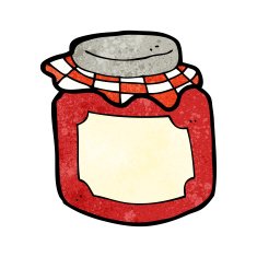 Cartoon Jam Jar N21