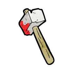 cartoon bloody hammer N2