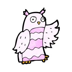 Cartoon Owl N226