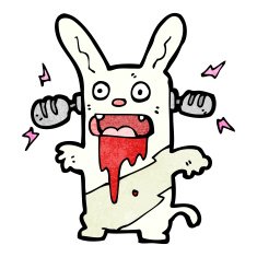 cartoon crazy rabbit N6