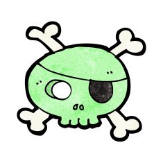 pirate skull cartoon N2