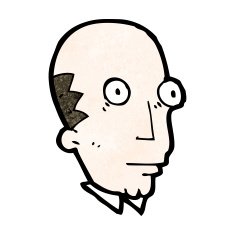 cartoon staring man N50