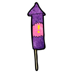 cartoon firework N80