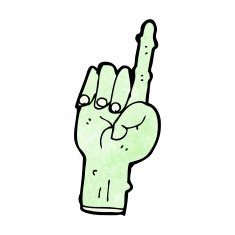 cartoon spooky zombie hand N6