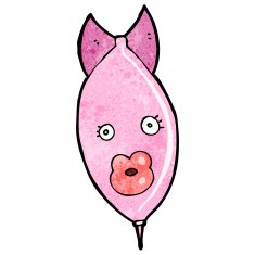 cartoon pink bomb