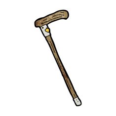 Cartoon Walking Stick N22
