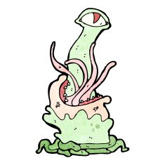 gross mutant monster cartoon N2