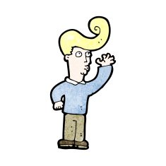 cartoon man with big hair N3