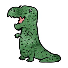 cartoon dinosaur N231