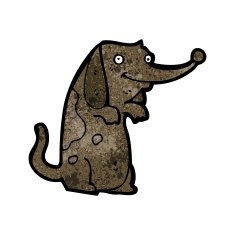 cartoon little dog N148