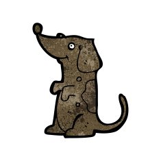 cartoon little dog N149