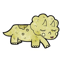 cartoon triceratops N9