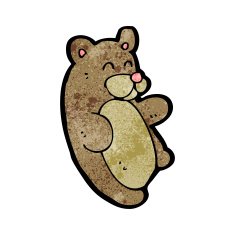cartoon teddy bear N489